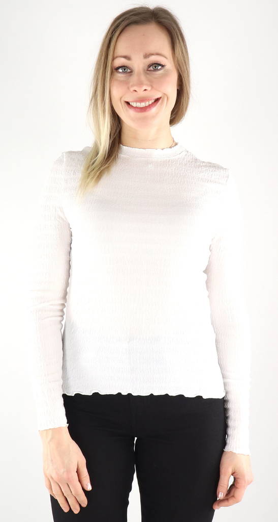 Vero Moda naisten Paita Nynne snow white - Naisten pitkähihaiset paidat - 132180 - 1