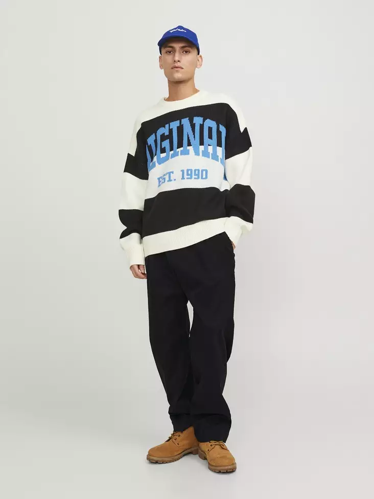 Jack&Jones Loose fit chino-housut Karl musta - Miesten housut - 136660 - 1