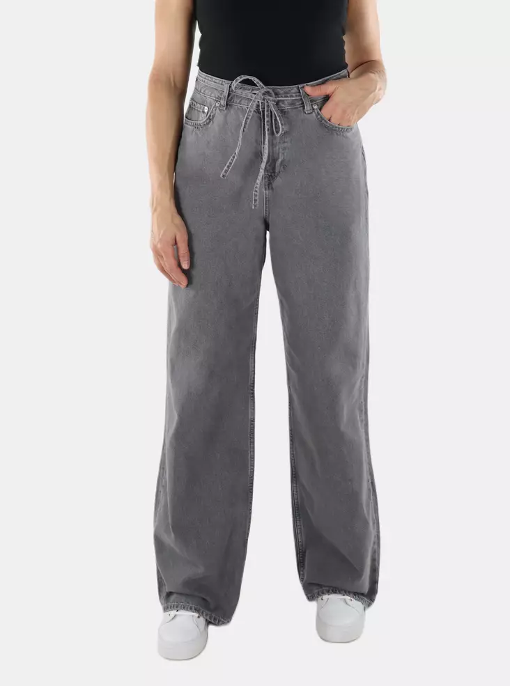 JJXX naisten farkut Eda Baggy MW medium grey - Naisten farkut - 136860 - 1
