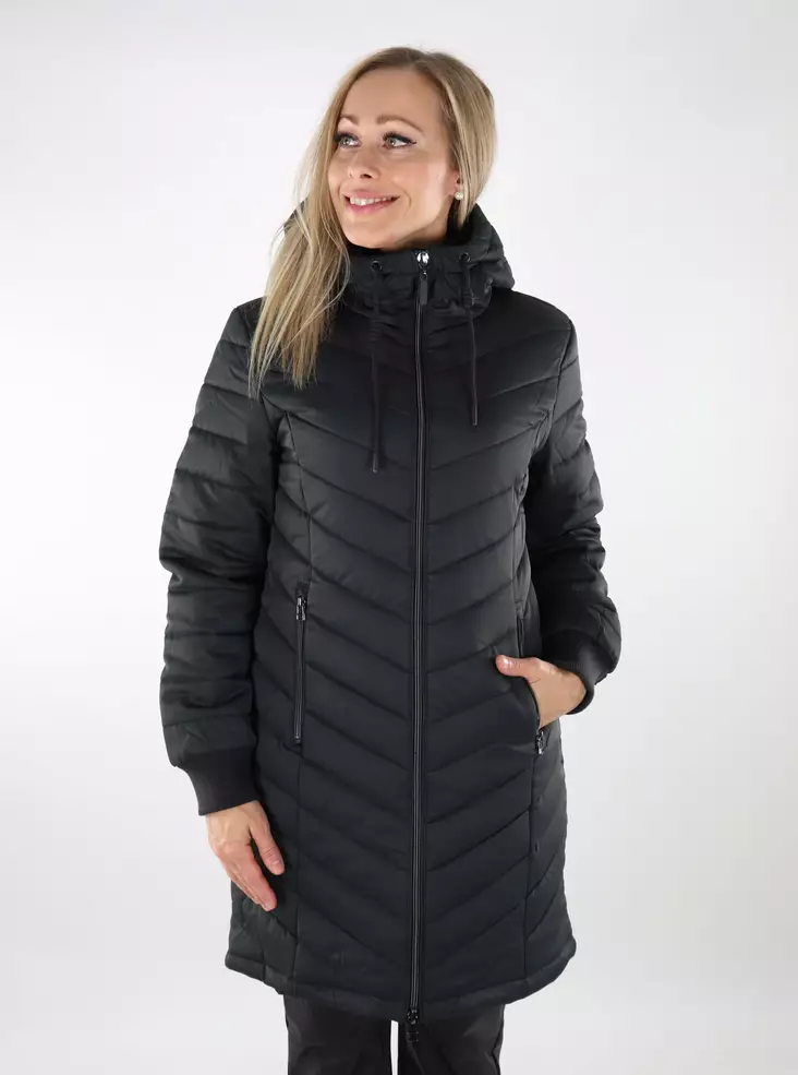 JDY naisten kevyttoppatakki Ebonie Long phantom - Naisten kevyttoppatakit - 136890 - 1