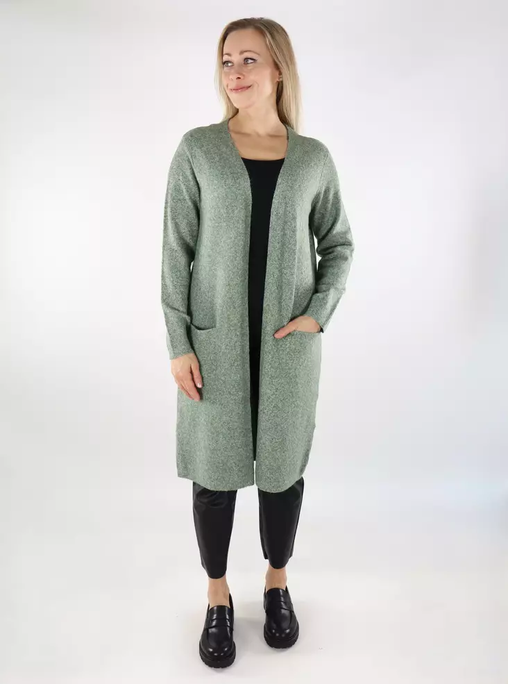 Vero Moda naisten pitkä neuletakki Doffy Cardigan vihreä - Naisten neuleet - 137060 - 1