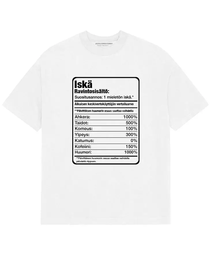 Jack&Jones herr t-shirt Pappa Tee ljus vit - T-shirts för herrar - 137280 - 1