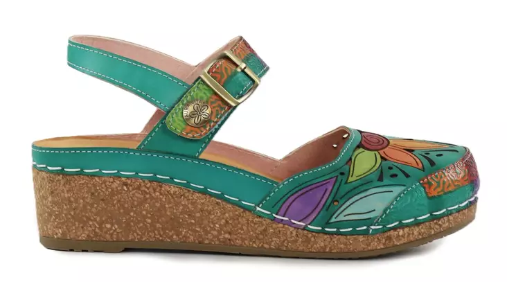 Laura Vita naisten sandaalit Facscineo 02 vert - Naisten sandaalit - 140480 - 1