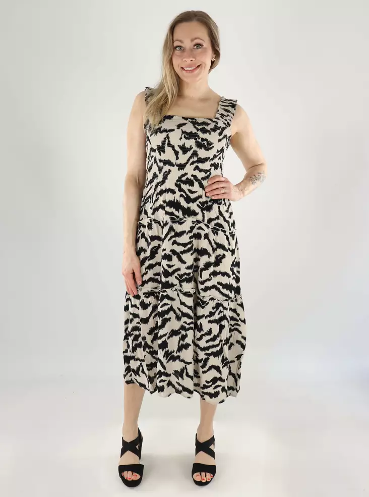 Vero Moda Mekko Menny beige/musta - Mekot ja tunikat - 140990 - 1