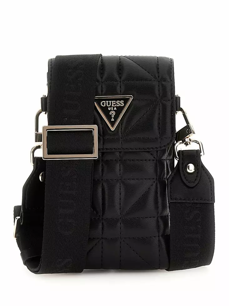 Guess Puhelinlaukku Latona flap musta - Käsilaukut - 136510 - 1