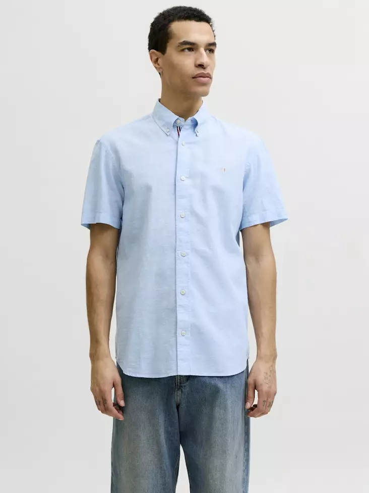 Jack&Jones herr kortärmad skjorta Blusummer Dutch Canal - Skjortor för herrar - 141110 - 1