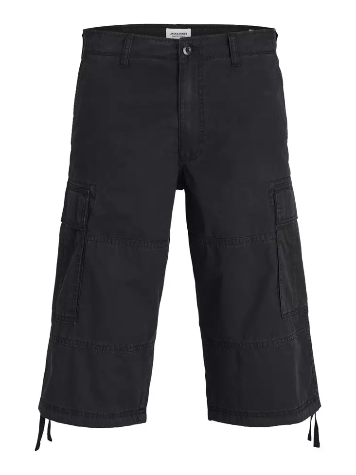 Jack&Jones luomupuuvillaiset Reisitaskushortsit Karl long musta - Miesten shortsit ja caprit - 141020 - 1