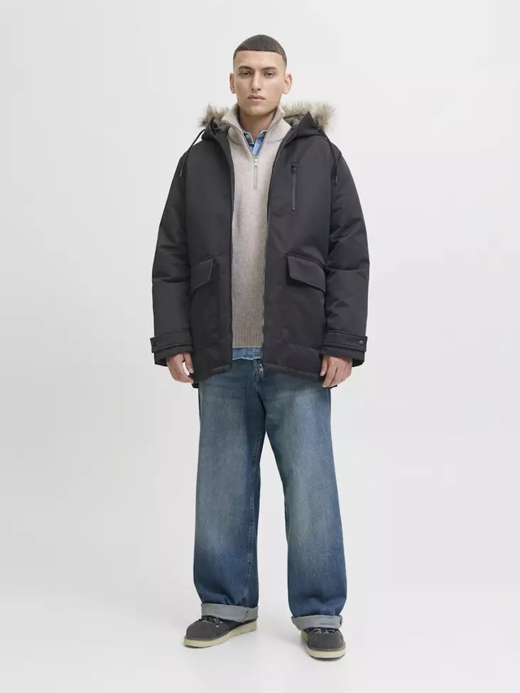 Jack&Jones miesten talvitakki Charlie musta - Miesten takit - 139460 - 1