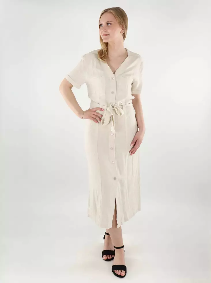 Only napitettu mekko Siesta Shirt Dress beige - Mekot ja tunikat - 138340 - 1