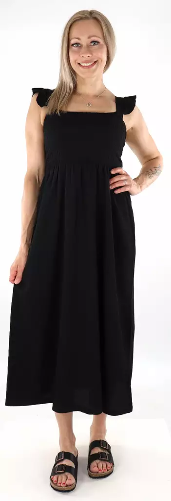 Pieces Mekko Luna Smock musta - Mekot ja tunikat - 136390 - 1