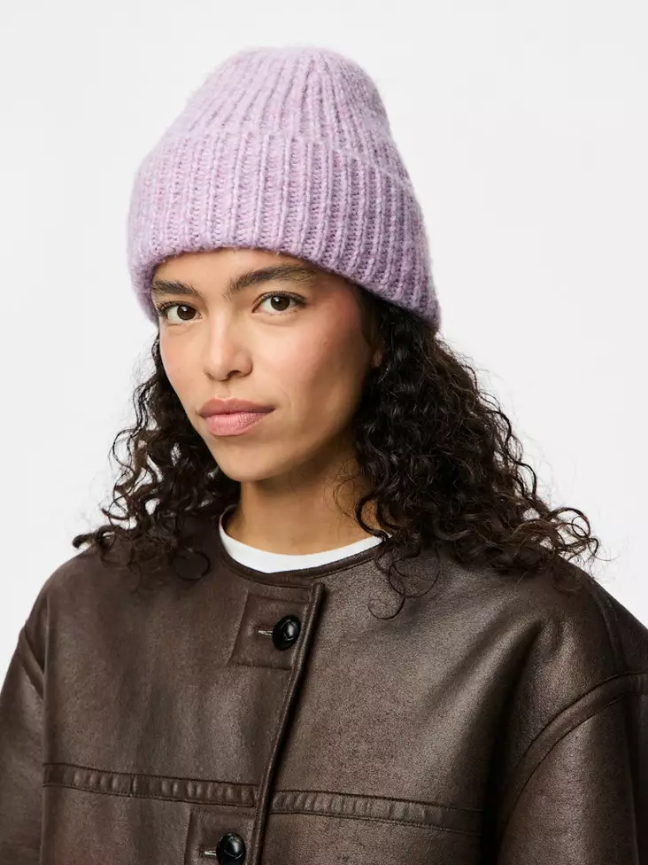 Pieces Pipo Milla purple rose - Naisten päähineet ja käsineet - 139920 - 1