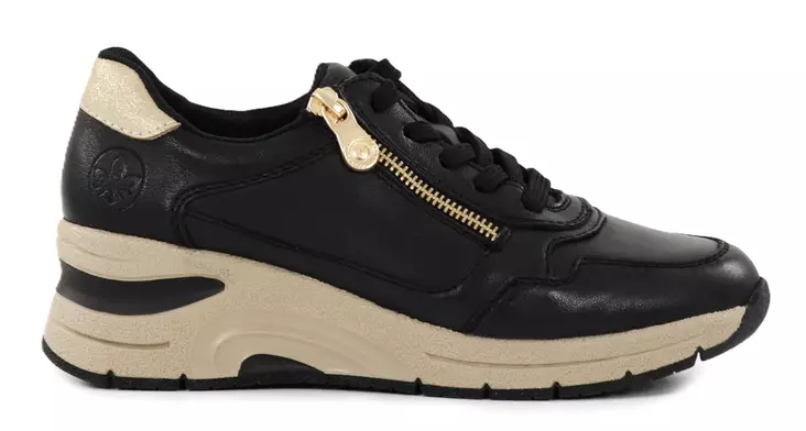 Rieker kilklackade sneakers N9301-80 svarta - Rieker sneakers - 138850 - 1