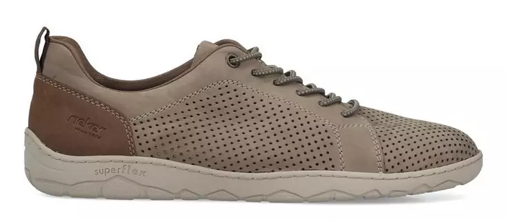 Rieker miesten aitonahkaiset tennarit 08315-64 beige - Miesten tennarit - 140800 - 1