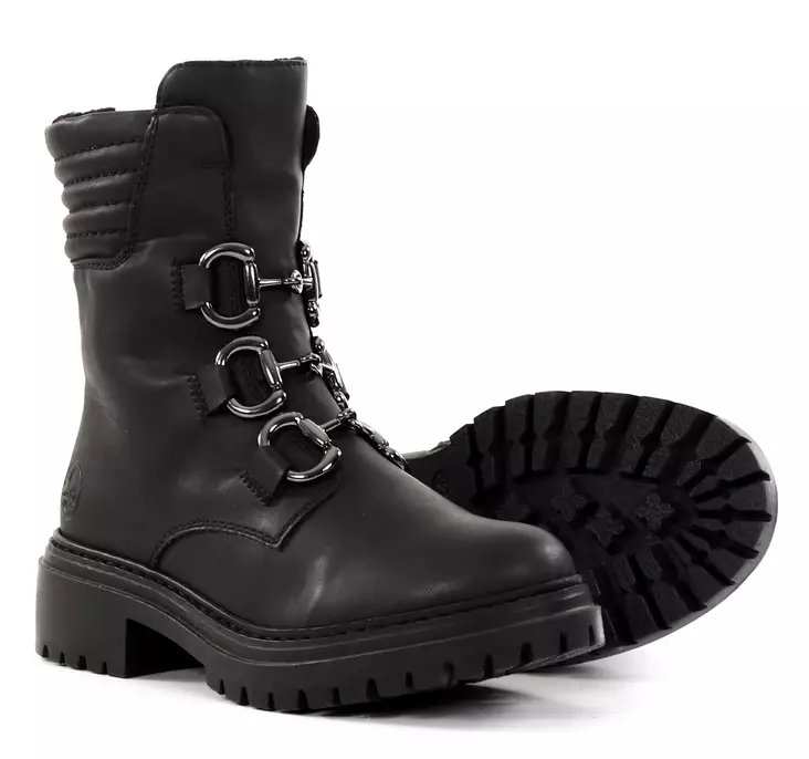 Rieker Ankelboots dam 72650-01 svart - Rieker ankelboots - 136870 - 1