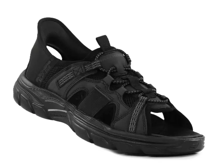 Skechers herrsandaler med bred läst 205181/BLK REVOLTED SS - MERRICK svart - Sandaler för herrar - 138700 - 1