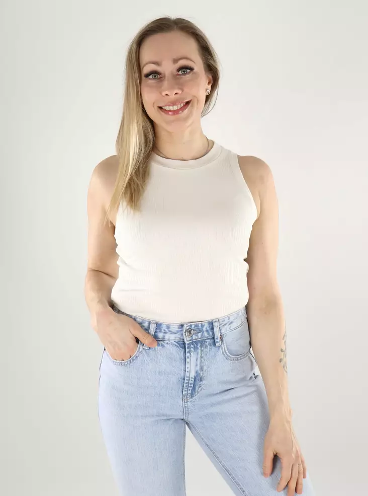 Vero Moda Aware naisten ribbitoppi Lavender valkoinen - Naisten topit - 140560 - 1