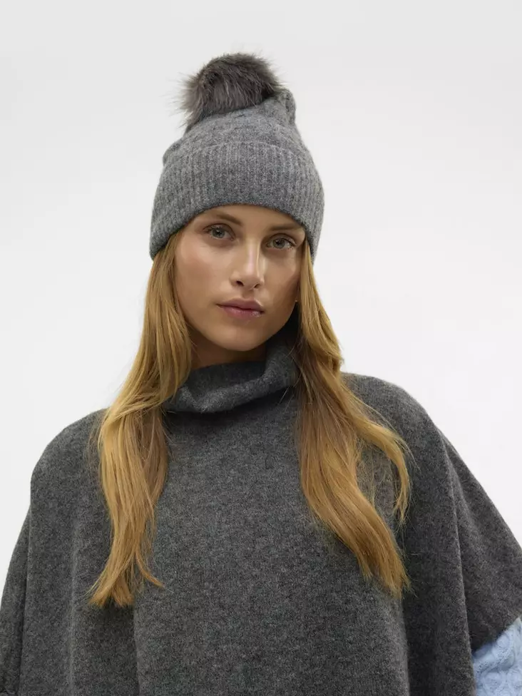 Vero Moda naisten pipo Sia dark grey - Naisten päähineet ja käsineet - 136960 - 1