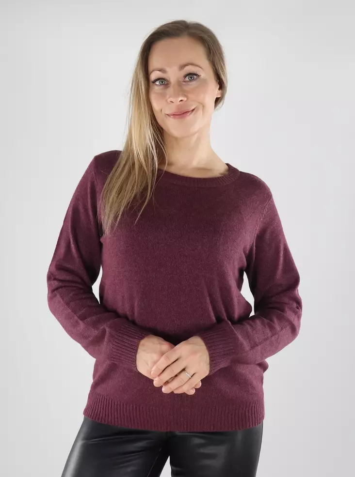Vila naisten neule Ril o-neck violetti - Naisten neuleet - 139670 - 1