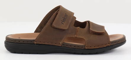 Rieker herr Slip-ins i läder 25592-25 brun - Sandaler för herrar - 130191 - 1