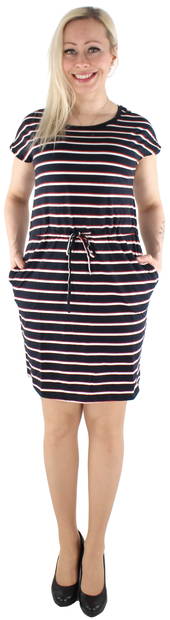 Vero Moda joustava trikoomekko April short tumman sininen raita - Mekot ja tunikat - 128811 - 1