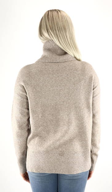 Vero Moda naisten neule poolokauluksella Doffy cowlneck sepiatint - Naisten neuleet - 132351 - 2
