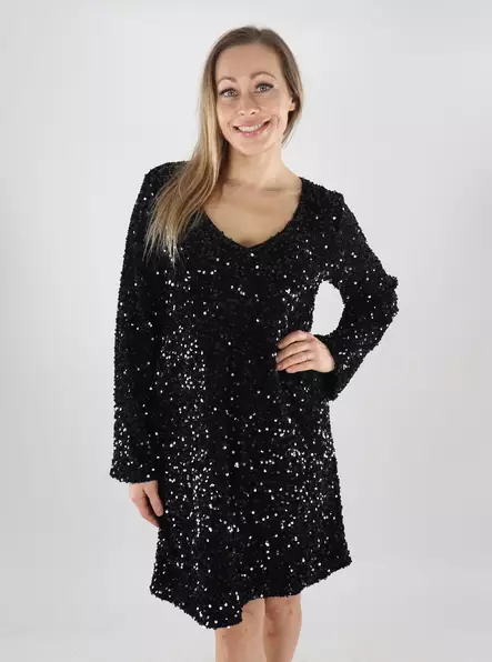Vila glittermekko Faith Sequin musta - Mekot ja tunikat - 139881 - 1