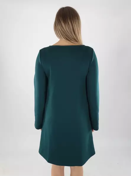 Vila joustava mekko Siffi Boatneck tummanvihreä - Mekot ja tunikat - 139901 - 2