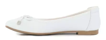 Migant aitonahkaiset ballerinat A921-98 valkoinen - Ballerinat - 140731 - 2