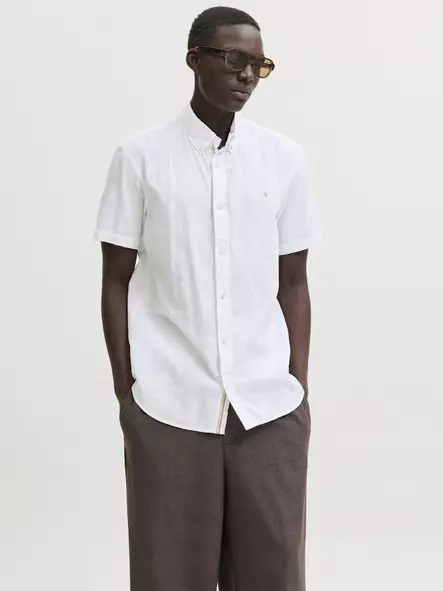 Jack&Jones herr kortärmad dressskjorta Blusummer ljusvit - Skjortor för herrar - 141111 - 1