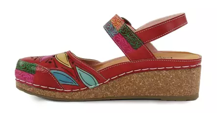 Laura Vita naisten sandaalit Facscineo 02 rouge - Naisten sandaalit - 140481 - 2