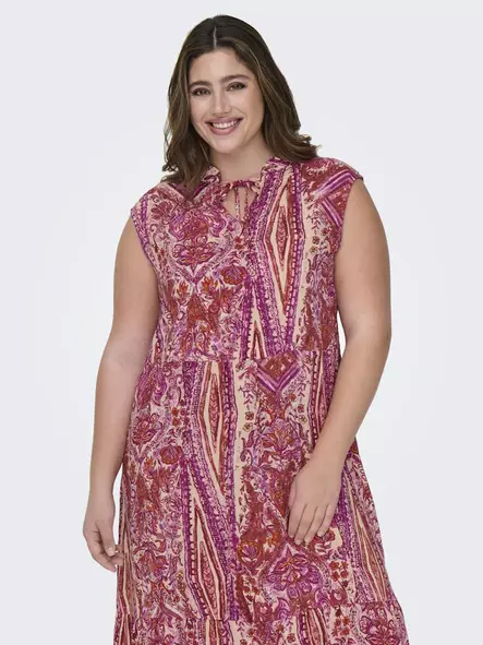 Only Carmakoma pluskoon Mekko Nova fuksia/kuviollinen - Mekot ja tunikat - 138141 - 2