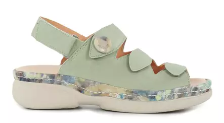 Think! naisten aitonahkaiset sandaalit 000587-7040 Cambio vaaleanvihreä - Naisten työkengät - 140141 - 2