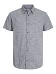 Jack&Jones miesten lyhythihainen kauluspaita Structure tummansininen - Miesten kauluspaidat - 136001 - 1