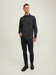 Jack&Jones miesten pitkähihainen paita Paulos polo dark grey - Miesten pitkähihaiset paidat - 132561 - 1