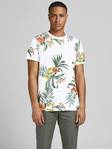 Jack & Jones blommig herr t-shirt Blabeach, svart, vit - T-shirts för herrar - 128761 - 1