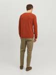 Jack&Jones puuvillainen miesten neule Hill cinnabar - Miesten neuleet - 134691 - 2