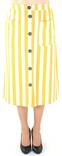 Only Kjol Madeline Piper Midi gul/vit - Kjolar - 123771 - 1