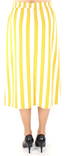Only Kjol Madeline Piper Midi gul/vit - Kjolar - 123771 - 2