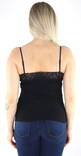 Only naisten ribbitoppi Tilde rib lace musta - Naisten topit - 130471 - 2
