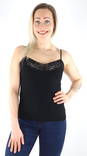 Only naisten ribbitoppi Tilde rib lace musta - Naisten topit - 130471 - 1
