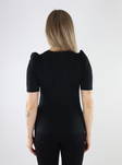 Only naisten t-paita Live love 2/4 puff musta - Naisten T-paidat - 135221 - 2