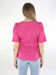 Only naisten t-paita Rosa V-neck pinkki - Naisten T-paidat - 136161 - 2