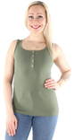 Pieces naisten vihreä ribbitoppi Kitte tank - Naisten topit - 125881 - 1