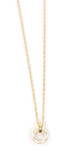 Snö of Sweden Kaulakoru Barcelona twisted pendant gold/white - Kaulakorut - 133801 - 1