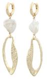 Snö of Sweden Korvakorut Florence pearl long gold/white - Korvakorut - 133811 - 1