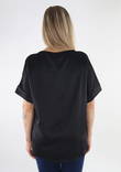 Vero Moda Merle 2/4 musta t-paita - Naisten T-paidat - 134141 - 2