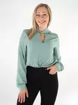 Vila naisten paita Surashil High Neck vihreä - Naisten pitkähihaiset paidat - 136781 - 1