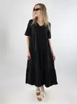 Vila rennon mallinen mekko Prisilla V-Neck Midi musta - Mekot ja tunikat - 138111 - 1