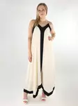 Only maksimittainen mekko Diana Long luonnonvalkoinen/musta - Mekot ja tunikat - 138581 - 1