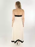 Only maksimittainen mekko Diana Long luonnonvalkoinen/musta - Mekot ja tunikat - 138581 - 2